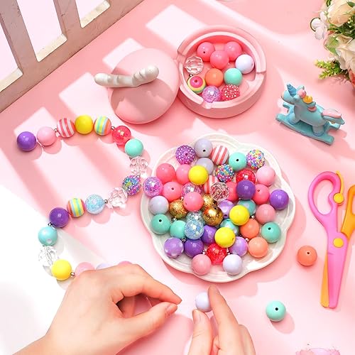 Vista 20 de Sasylvia 100 cuentas de diamantes de imitación de 0.78 pulgadas (0.787 in), bolas de discoteca brillantes, de plástico, gruesas, sueltas, redondas