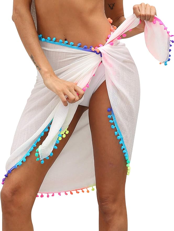 CXINS Women's Beach Sarong Pareo Swimwear Cover Ups Wrap