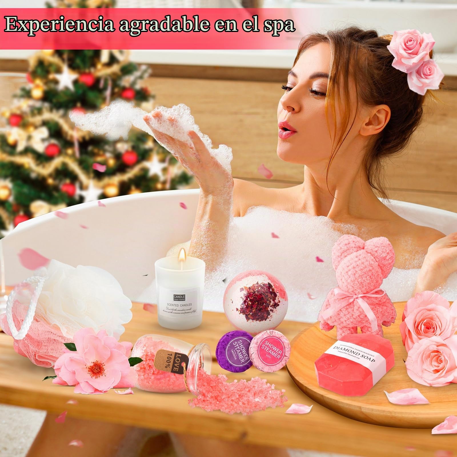 Calendario de Adviento para mujer 2025 - Calendario de Navidad con productos de belleza, joyas, accesorios - Personalizable con 24 sorpresas, regalo de lujo para madre, esposa, hija, mejor amiga