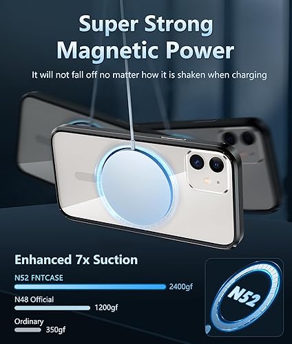 Miniatura 700 de Fntcase Funda para iPhone 15 Plus y 14 Plus de 6.7 pulgadas, magnética, a prueba de golpes de grado militar, antiamarilleo, delgada, protectora