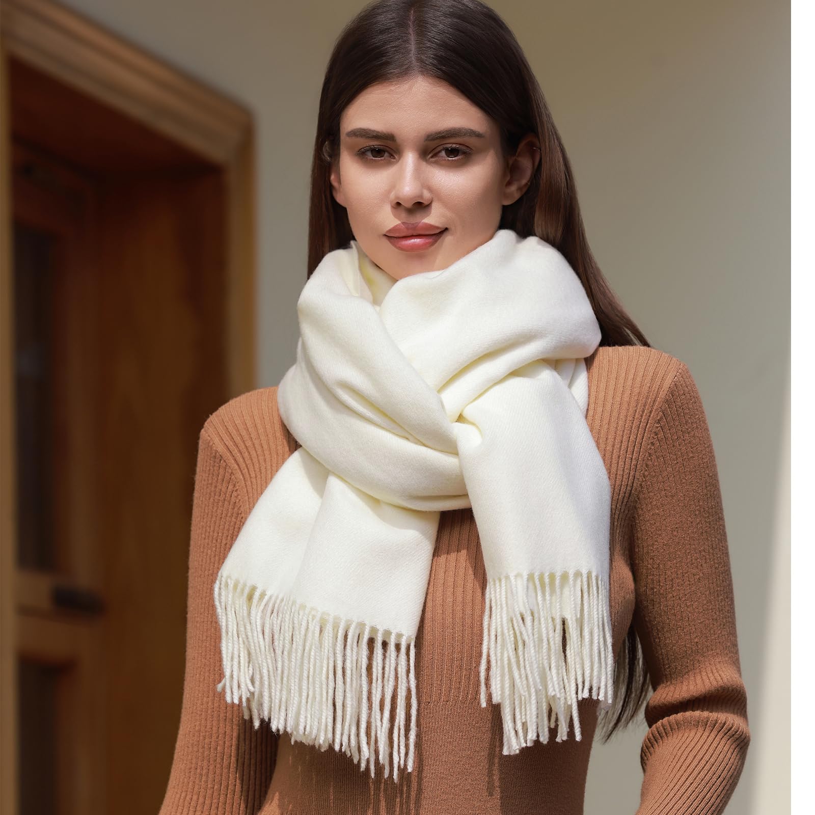 RIIQIICHY Damen Schal Stola Festlich Fur abendkleid Pashmina Schals tücher für Frauen Hochzeit Schultertuch Winter Herbst
