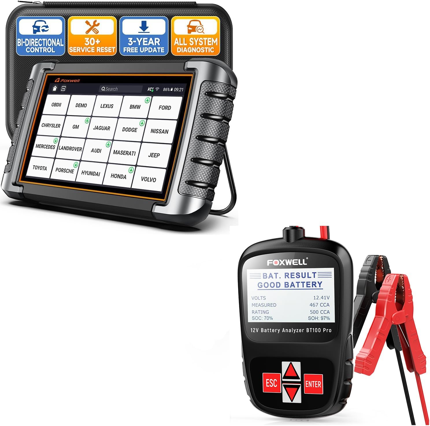 FOXWELL NT809 Bidirectional Scan Tool,2023 All System OBD2