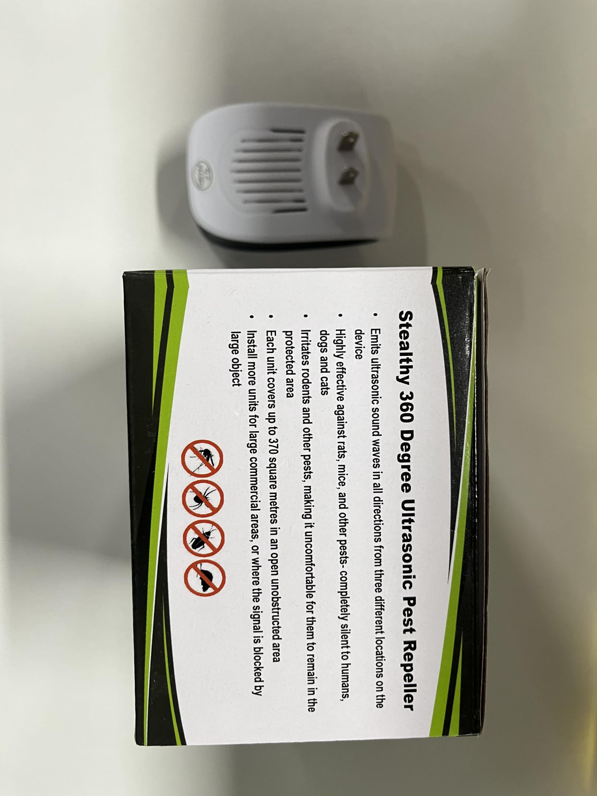 Repelente de plagas ultrasónico 0602 para interiores (paquete de 10 unidades), enchufe electrónico repelente de ratones, disuasorio sónico de roedores para ratones, cucarachas, hormigas, arañas