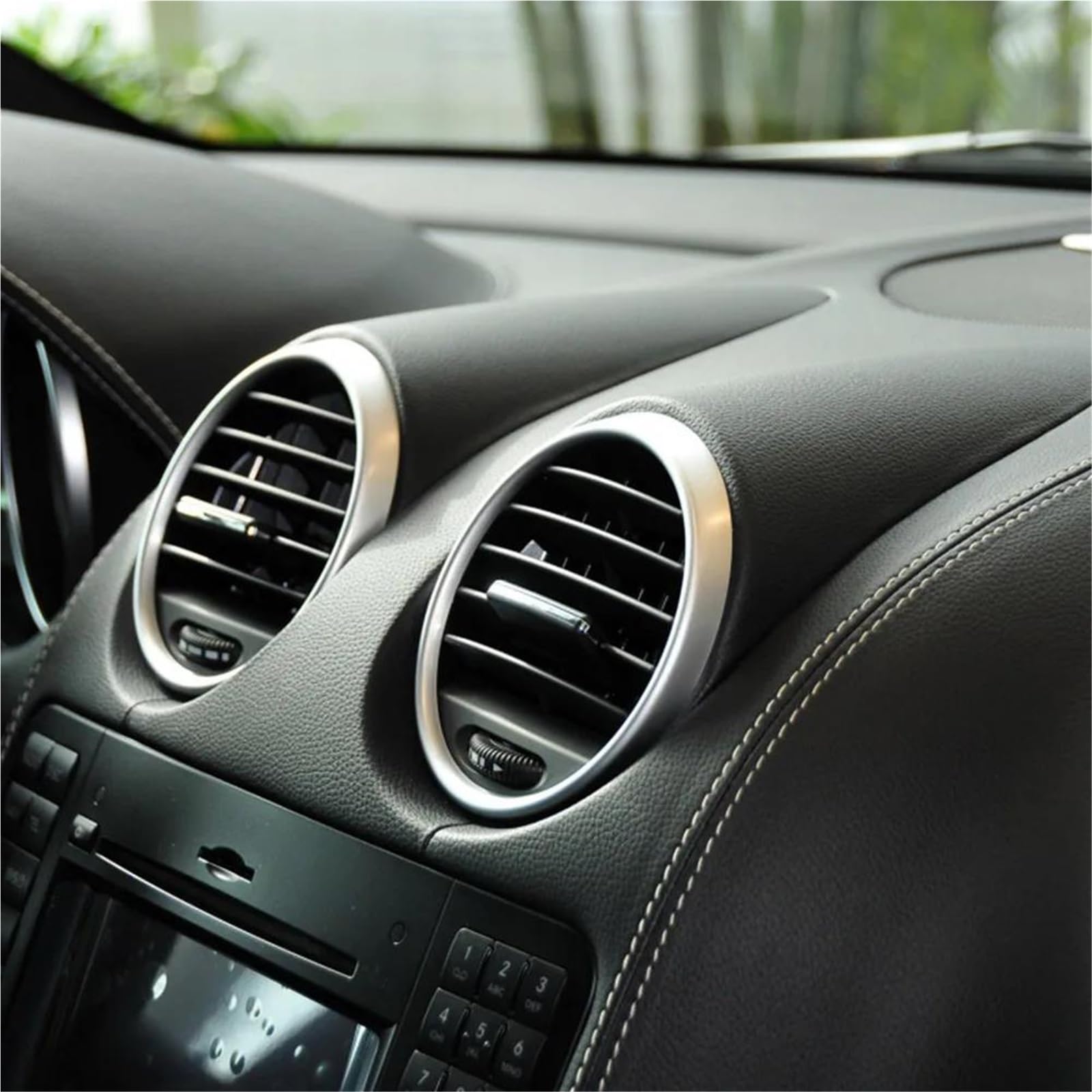Bocchetta AC Cruscotto L/R griglia ventilazione aria condizionata pannello uscita per W164 per M 164 per ML GL classe 300 350 400 450 05-12 Uscita Aria Condizionata(Gray L R 1pc)