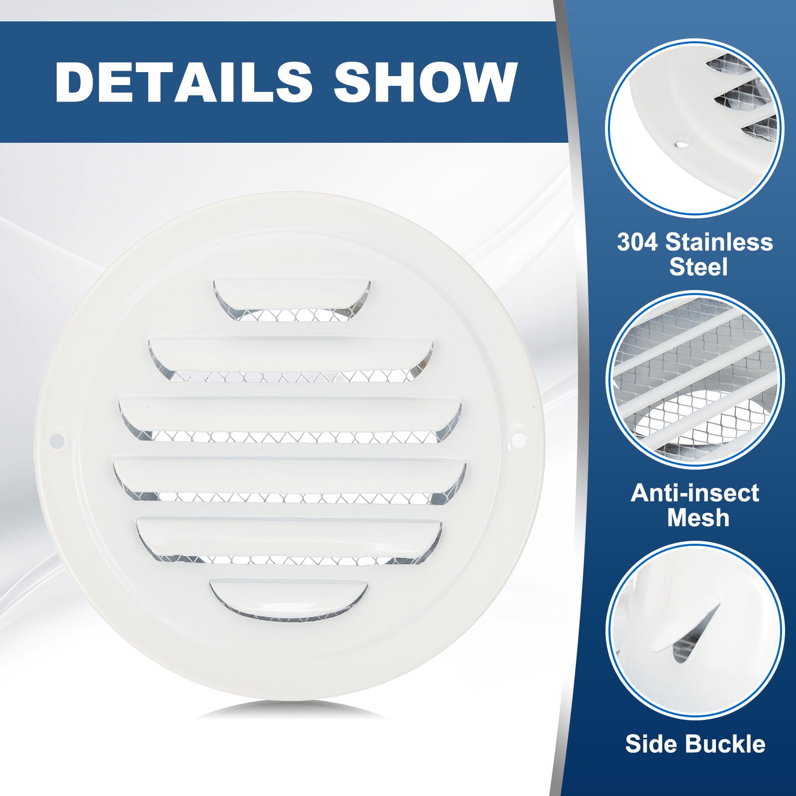 PATIKIL 4 Inch Round Air Vents - Image 4
