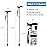 Walking Cane LIXIANG Cane for Woman | Mobility & Daily Living Aids | 5-Level Height Adjustable Walking Stick | Comfortable Plastic T-Handle Portable Walking Stick Folding Cane with Replace Tip Zebra