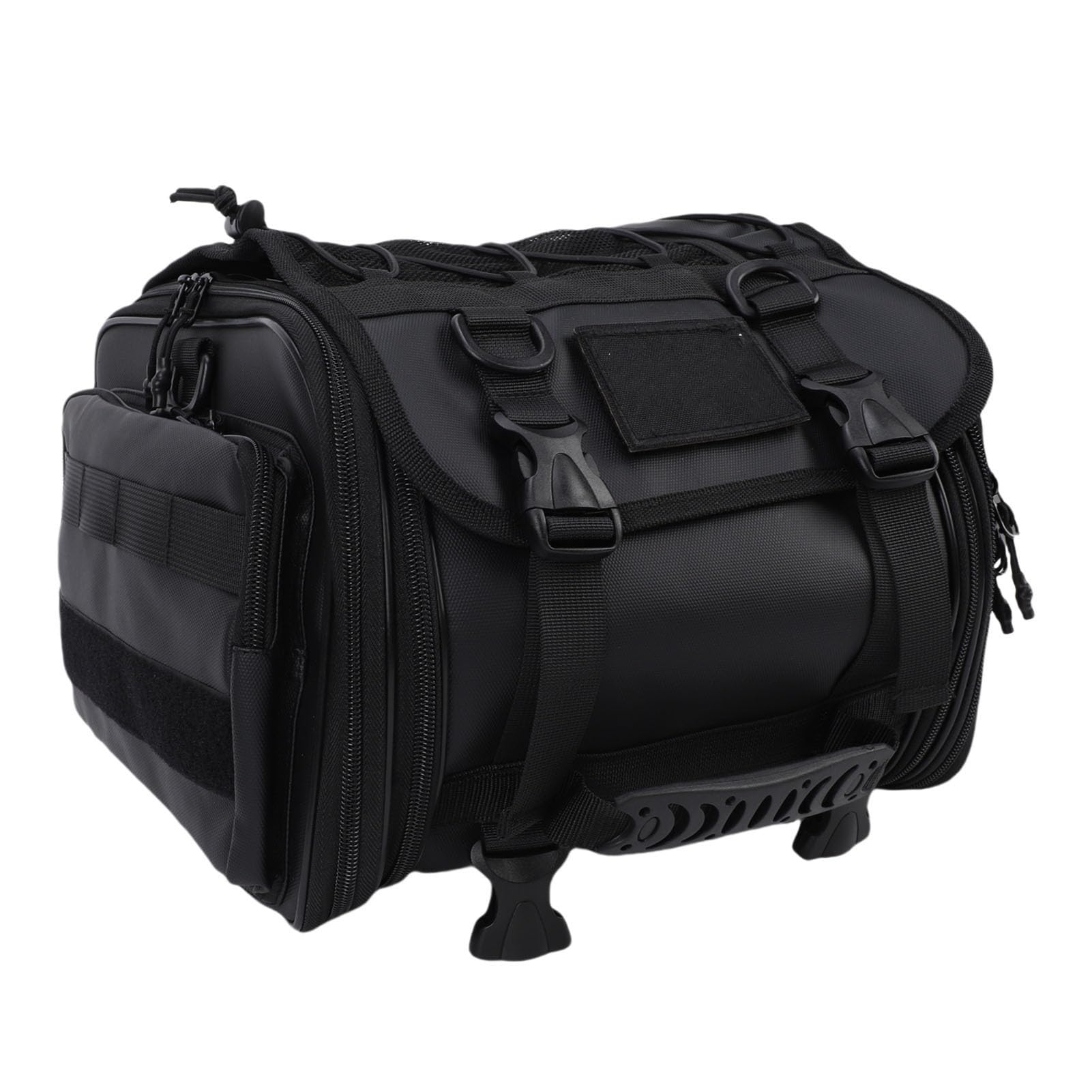 SIXRUN Borsa per Bagagli da Coda per Moto Borsa Portaoggetti per Bagagliaio Espandibile Impermeabile da 20-30 Litri per Avventurieri di Viaggi in Moto
