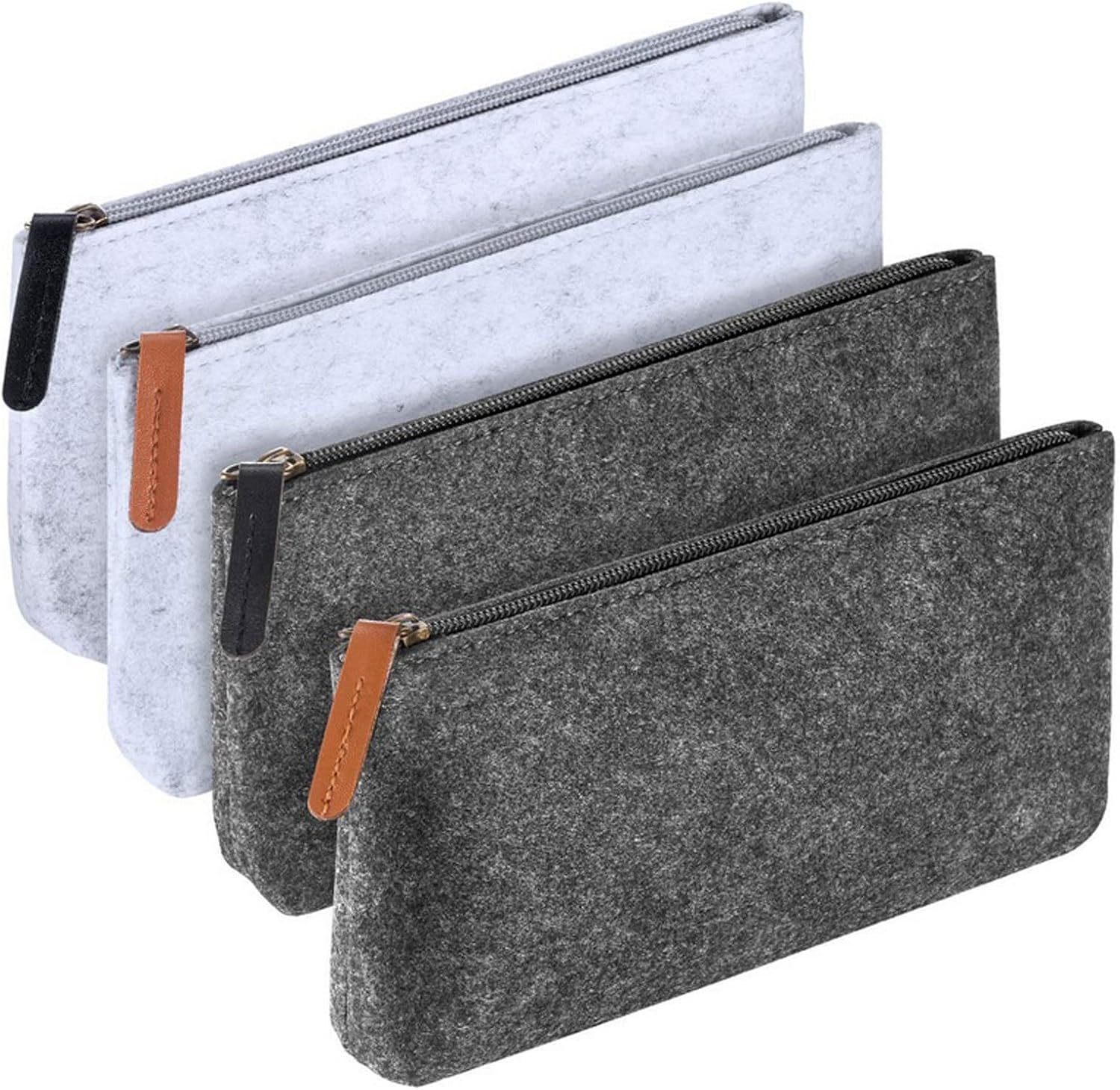 ペンシルケース ブラック フェルト ペン スリーブ ペン 保護スリーブ 大容量 スクールケース 文房具 収納バッグ 学用品(Sサイズ