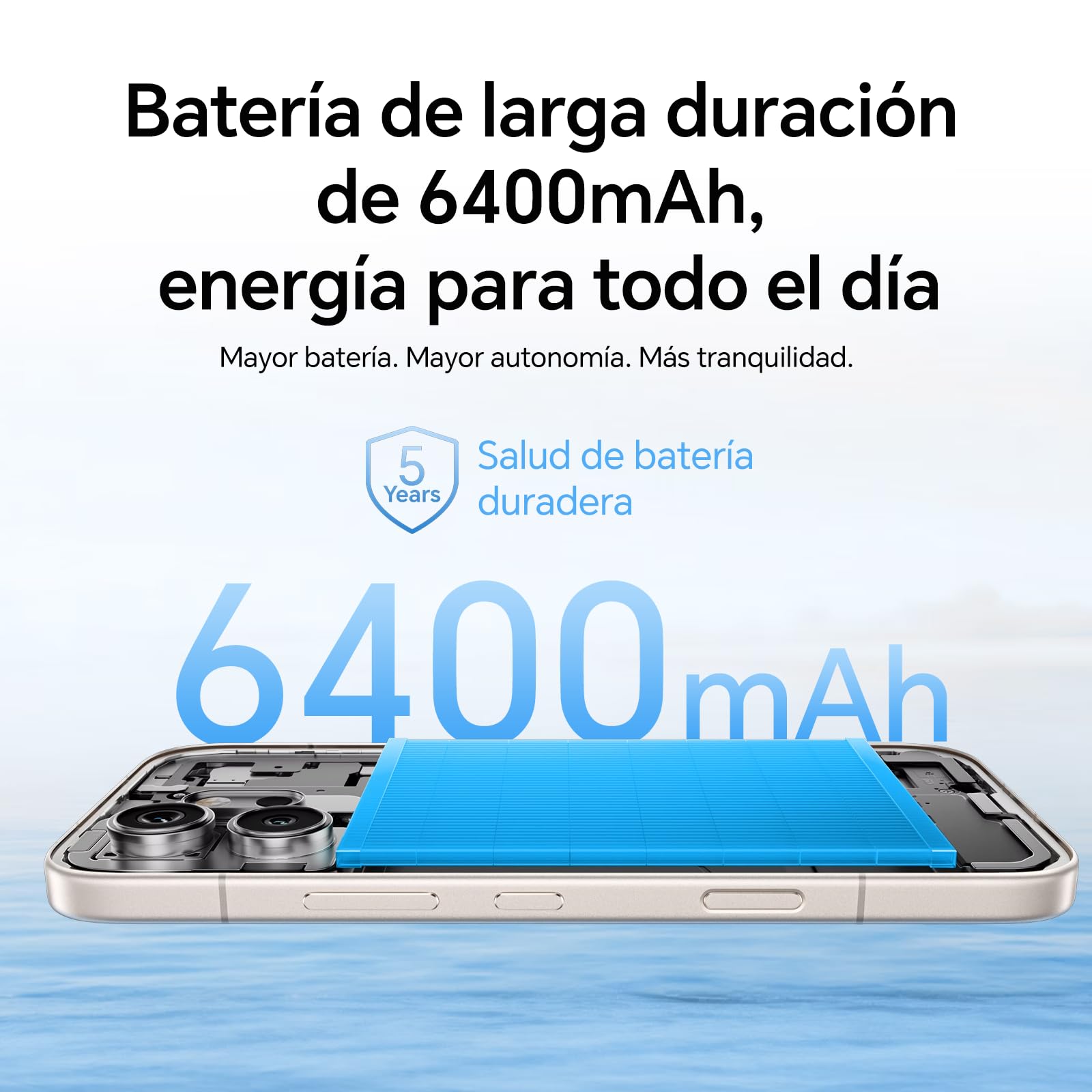 HONOR 600 5G Smartphone, Pantalla AMOLED 6,57" 120Hz, 8+512GB, Cámara 200MP, Batería 6400mAh, Carga 80W, IP68/IP69K (Golden White, 512, GB, 8, GB)