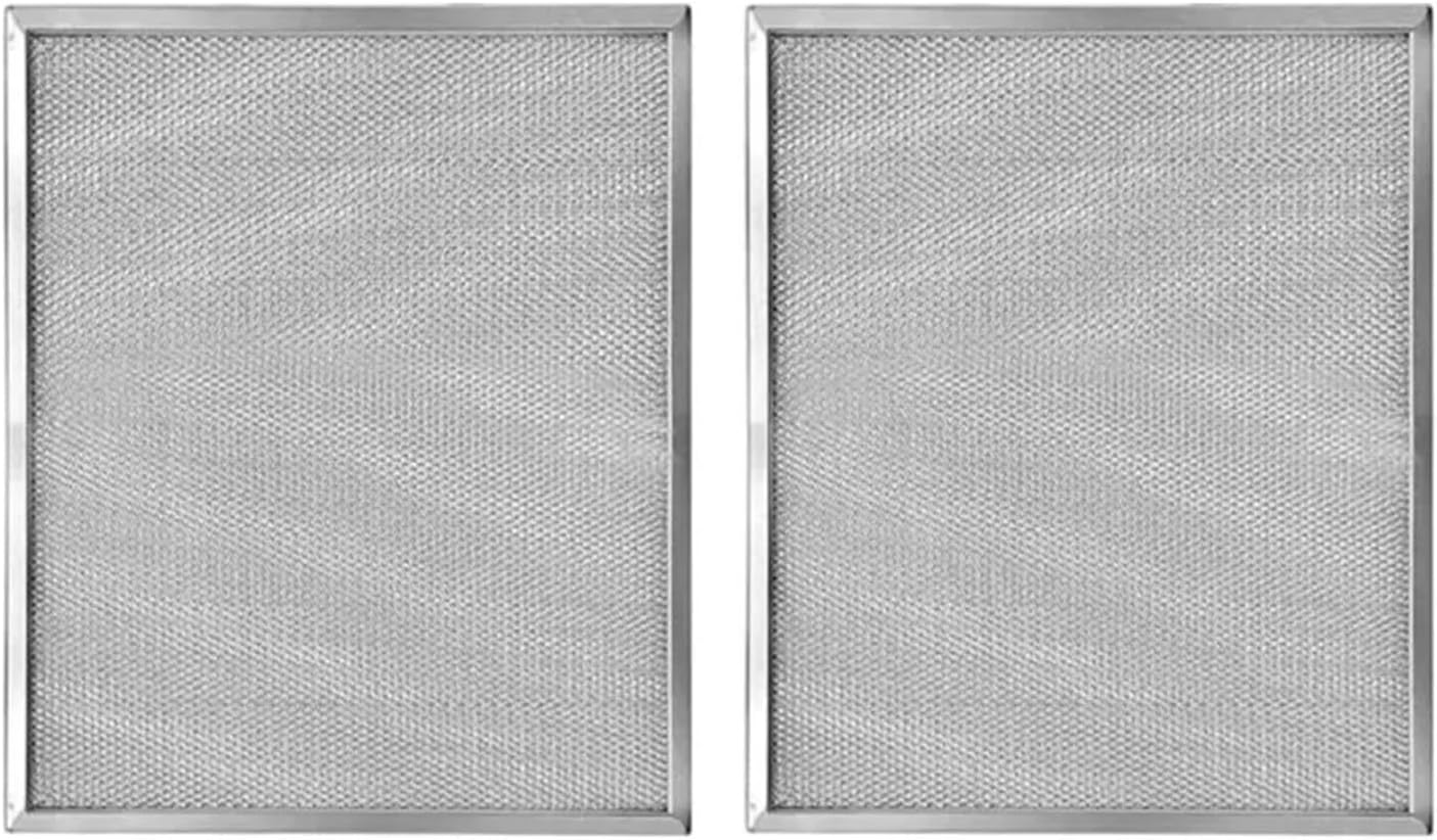 2PCS Range Hood Aluminum Filter，Compatible For Robinhood，288X362mm For P/N 103793 Kitchen Range Hood Mesh Cover Replacement Parts