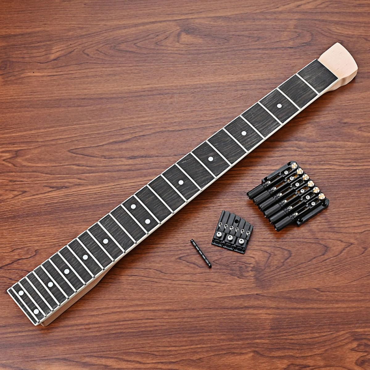 E-gitarrenhals Gs810 1 Satz Holzhals für Gitarre Schwarz