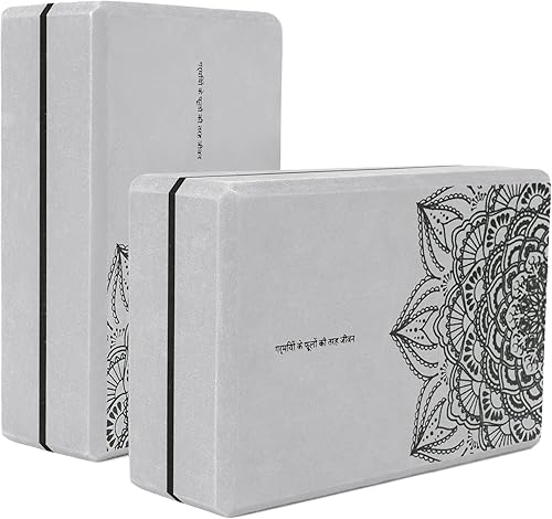 uveti - Bloques de yoga de alta densidad para mejorar la fuerza, flexibilidad y equilibrio bloques de espuma de ladrillo