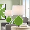 Color Plus Carrie 26 12 Rosemary Green Table Lamps Set of 2