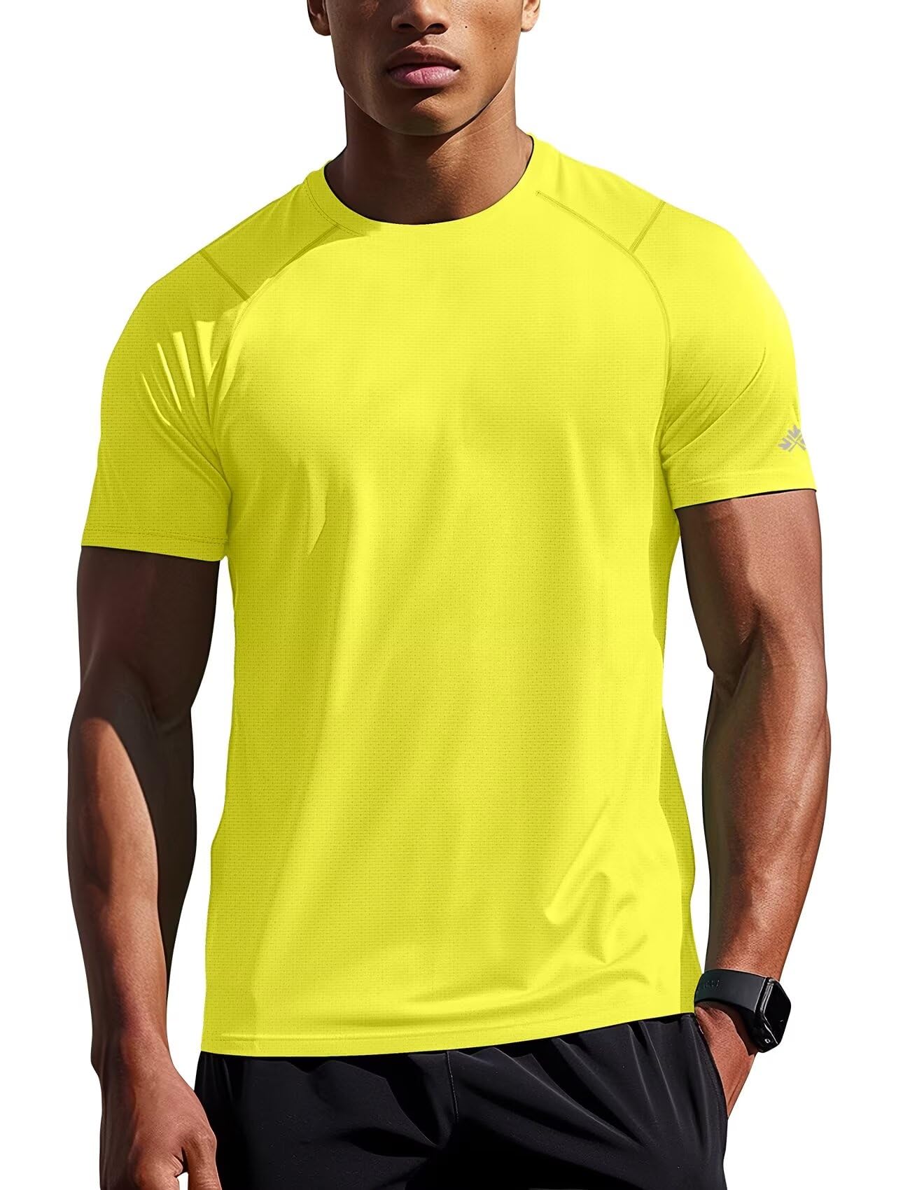 Zengjo Mens Athletic Shirts Short Sleeve Quick Dry Gym Workout Running Exercise T-Shirt Moisture Wikcing Sports Tee Top