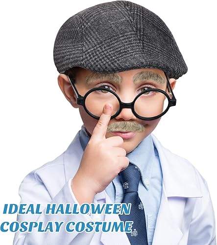 Miniatura 4 de Disfraz de anciano para el día de escuela, para niños, anciano, abuelo, para niños, bebé, 100 días de escuela