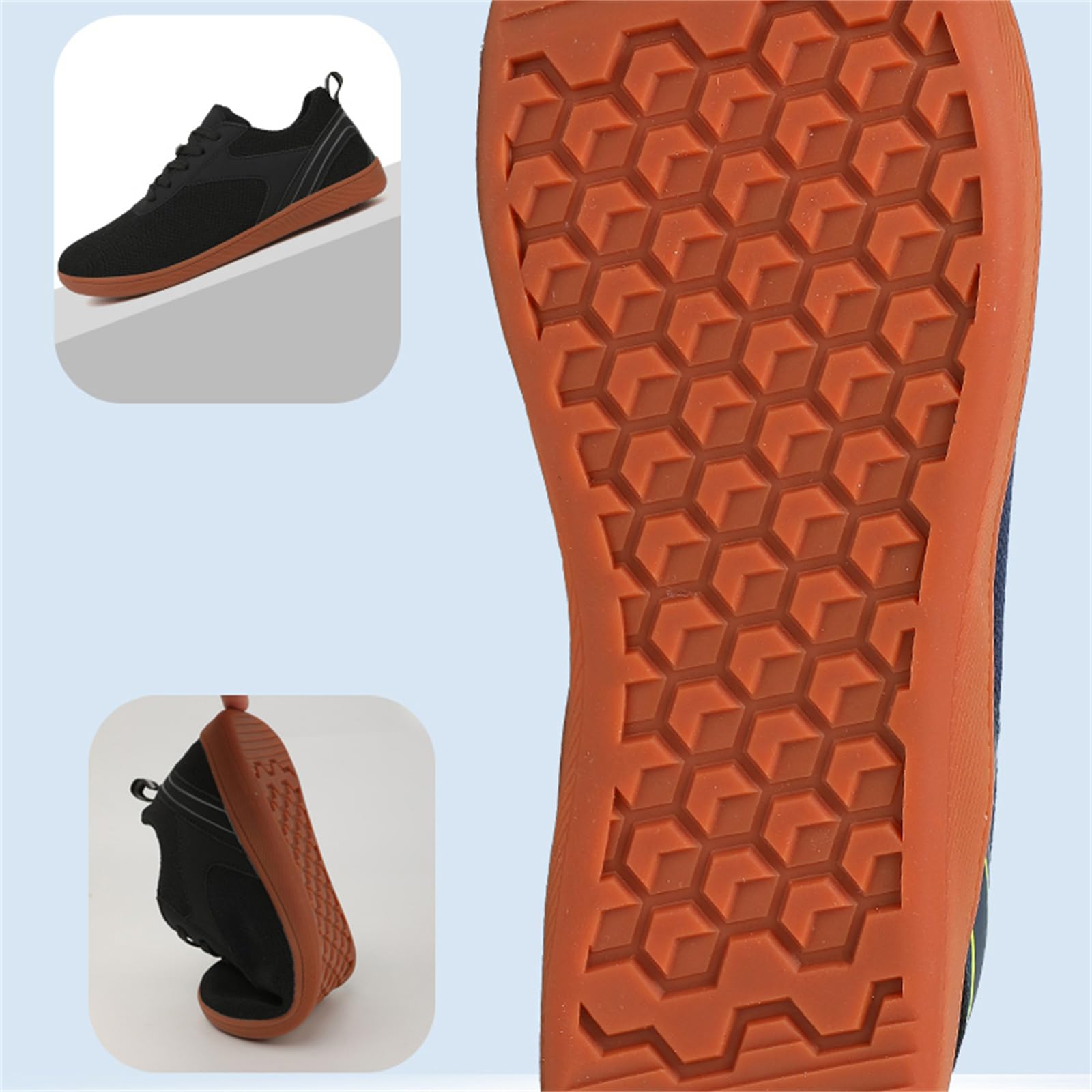JiuQing Buty Barefoot Men Women Szerokie Toe Walking Sneakers Zero Drop Casual Squat Martwy ciąg Fitness Buty