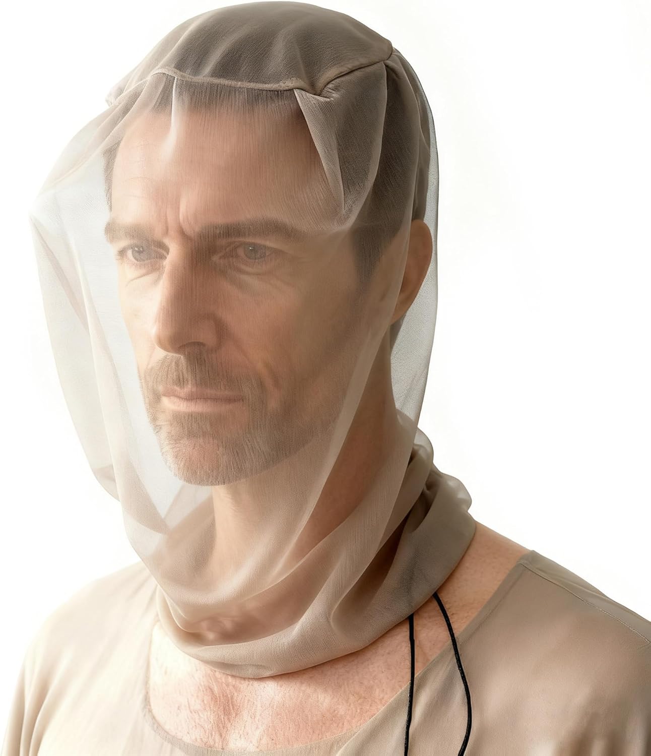 Amerthing Pure Silver Fiber Mesh,Head Face Integrated Type Wrapped Up Reducing 5G Bluetooth Faraday Silver Mobile Phone Car Key Credit Card