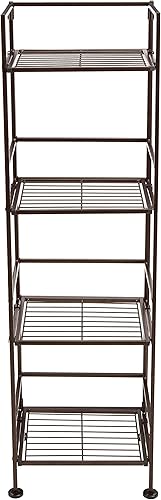 Miniatura 4 de Amazon Basics Toallero de hierro de 4 niveles para baño, negro, 11.4 pulgadas de largo x 11.8 pulgadas de ancho x 44.5 pulgadas de alto