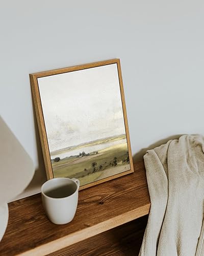 Miniatura 2 de VIYYIEA Arte de Pared en Lienzo Enmarcado Decoración del Hogar, Decoración de Granja Valles Ondulantes bajo Cielos Despejados Pintura de Pared