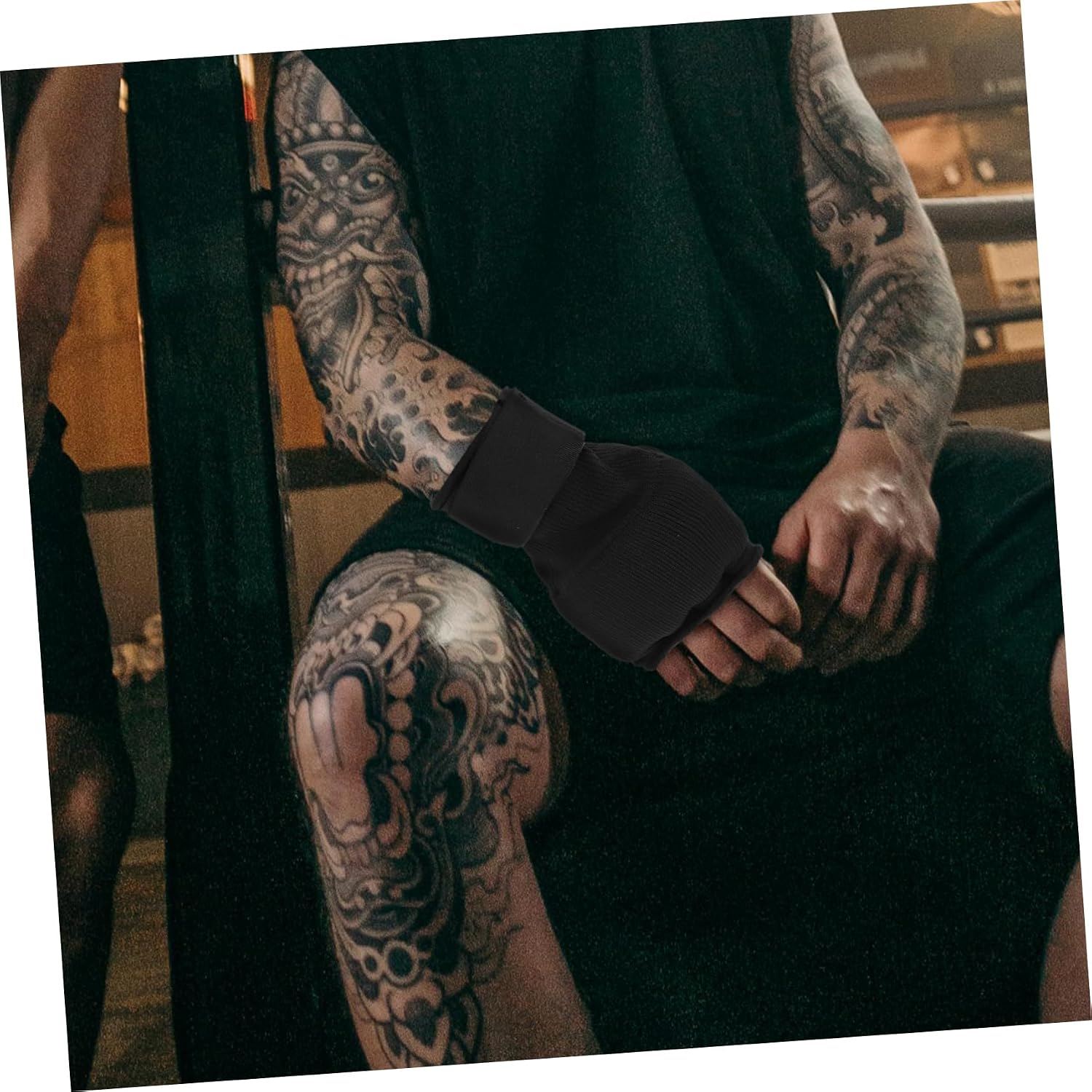 POPETPOP Elastic Boxing Liner Mitts for Adults Gym Training Gloves Hand Protection Hand Wrap Gloves for Karate Taekwondo Kickboxing