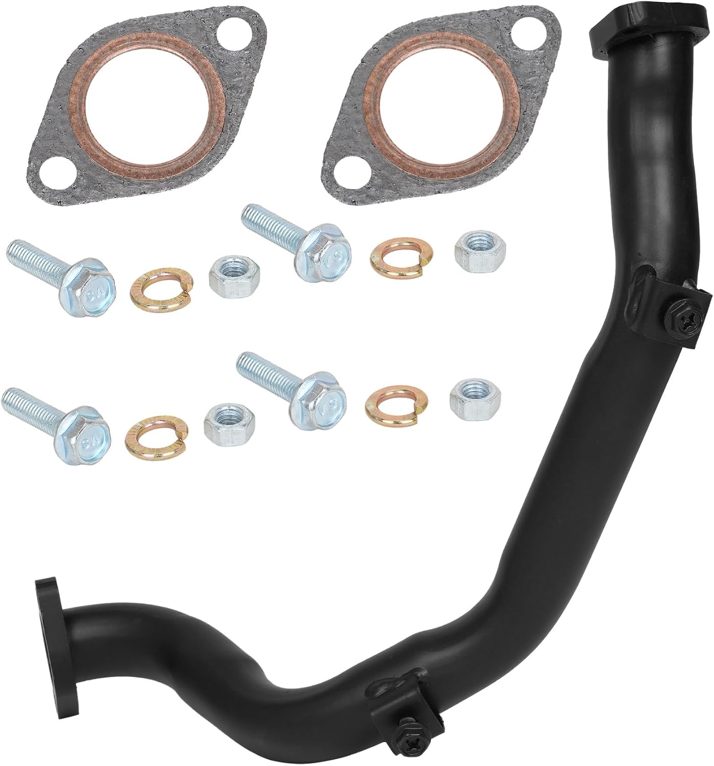 New Rear Exhaust Pipe W/Ex Gasket/Washer/Nut FITS KAWASAKI MULE 2520 1995-2000