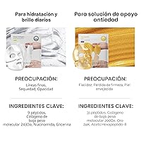 Vista 8 de SUNGBOON EDITOR Silk Peptide EGF - Máscara intensiva de oro durante la noche, máscara hidratante para piel de vidrio, 31 péptidos