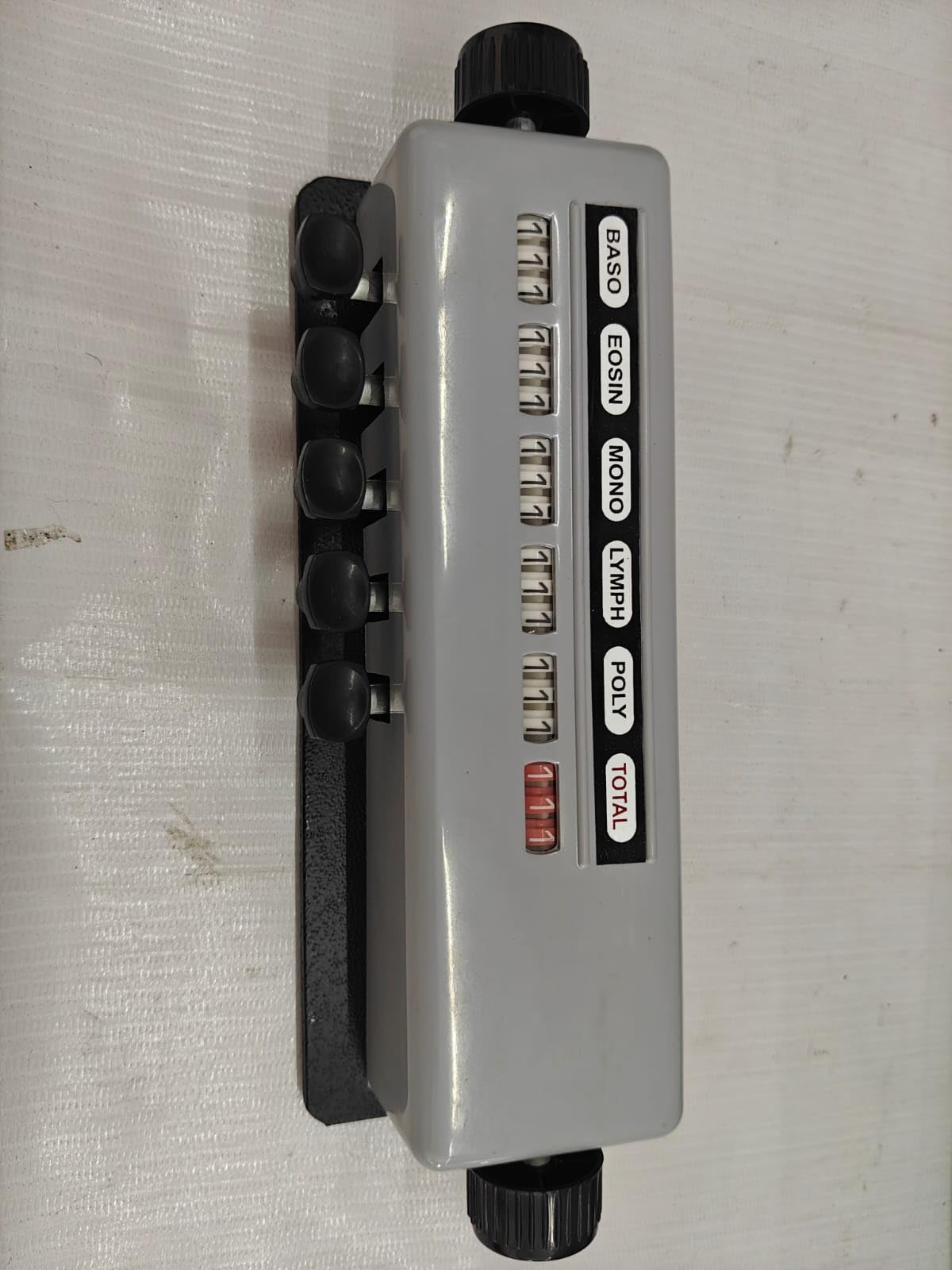 Saini MADICOS Contatore di globuli 5 tasti Usa tutti i microscopio (argento)