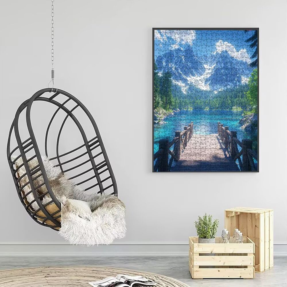 Puzzle 5000 Teile Erwachsene, Jigsaw Puzzle Erwachsene 5000 Teile, Woodbridge See Puzzles, Impossible Klassische Puzzles, Herausfordernde Familie Spiele, für Home Decor und Geschenke DX0YL2-720