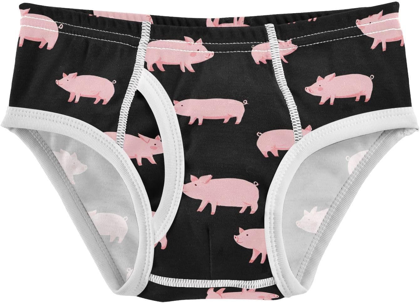 visesunny Black Pink Pig Potty Training Underwear Boys Toddler Cotton Soft Brief Size 2T-8Y for Kids 2-8Y