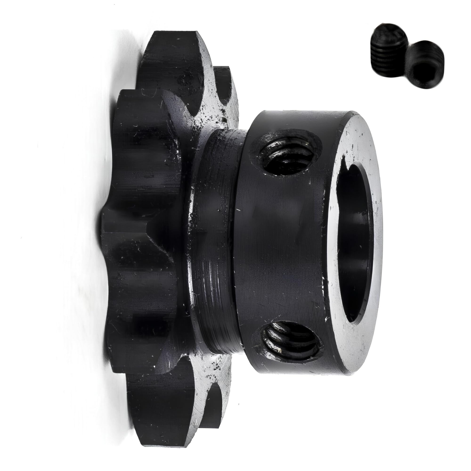 Jeremywell #40 Roller Chain Sprocket, 9 Tooth B-Hub, 5/8" Bore, Hardened Steel