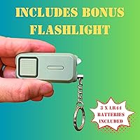 Vista 5 de Sound Grenade by BASU® - Alarma personal de 130 db para acampar y senderismo, Tripwire, oso, alarma perimetral (original, verde)