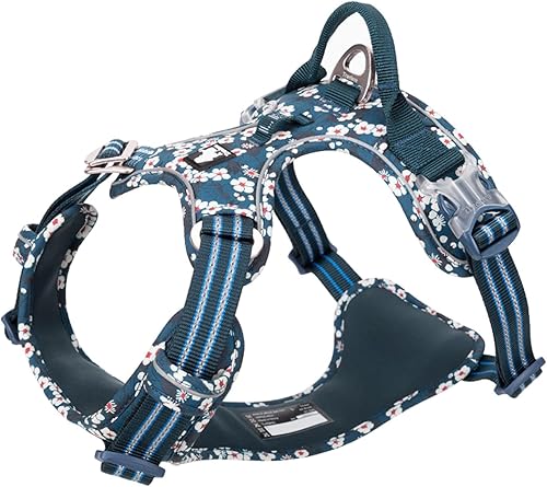 Miniatura 7 de Truelove TLH5655 - Arnés para perro con clip frontal ajustable, ajustable, sin tirones, reflectante, cómodo, duradero, suave, de algodón, con asa