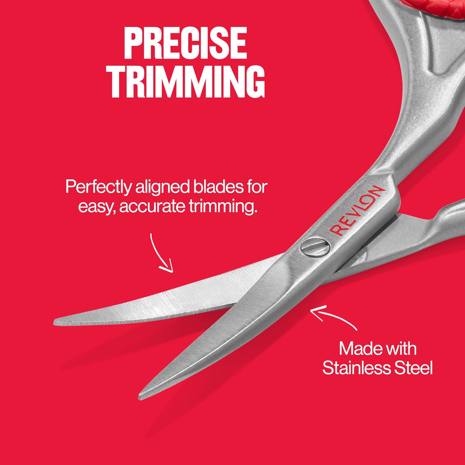 Revlon Cuticle Scissors, Ultra-Fine Stainless Steel Curved Blade for Neat Cuticles and Hangnail Trimming, Tool for Safe Cuticle Nail Care, 1 count