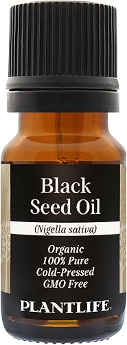 Plantlife Aceite portador de semillas negras, aceites portadores prensados en frío, sin OMG y sin gluten, para la piel, el cabello y el cuidado