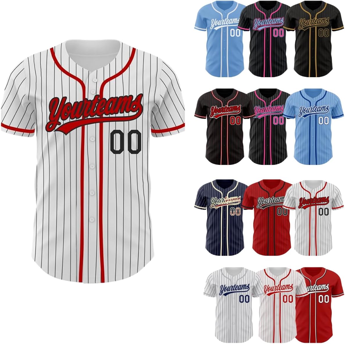 Custom Baseball Jersey for Men & Women Personalized with Stitched or Printed Name Number & Logo Custom Baseball Jersey