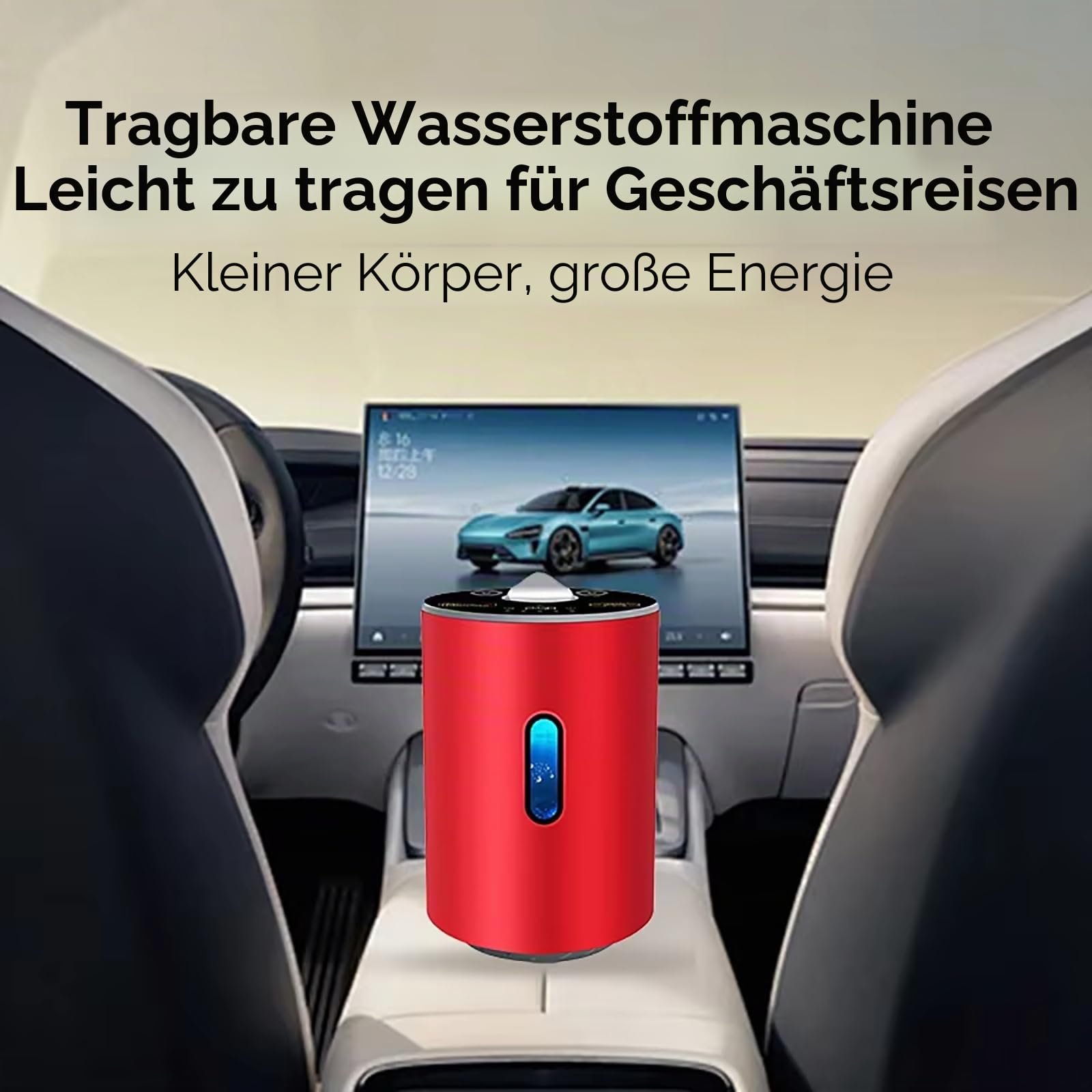 Wasserstoff-Inhalationsgerät, 99,99% Reines H2, Tragbares Wasserstoff-Atemgerät, Inhalator Mit Zwei Anschlüssen, H2-Molekulargenerator 225ml(150H+75O)