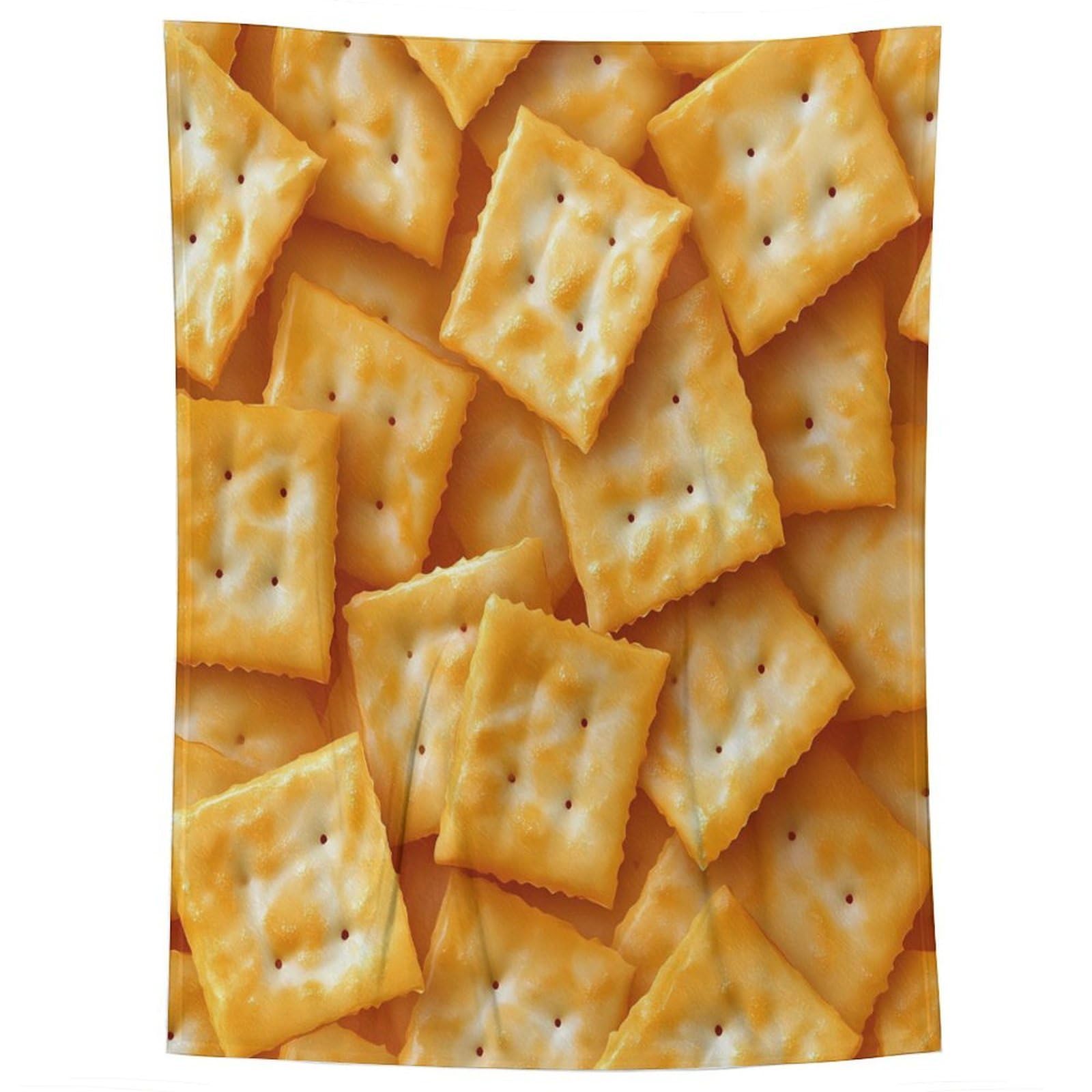 Salted Soda Crackers, leichte Überwurfdecke für Bett, Couch, weiche Flanelldecken, groß, warm, Plüsch-Überwurf, 127 x 177,8 cm