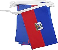 Vista 24 de Guatemala 19.7 ft BUNTING Flag 20 banderas 9'' x 6'' - Banderas de cuerda guatemalteca 5.9 x 8.3 in - AZ FLAG