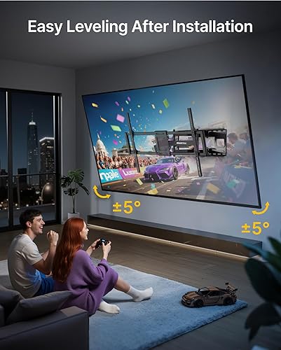 Miniatura 7 de monTEK Soporte de pared XXL de movimiento completo para televisores extra grandes de 60 a 120 pulgadas, soporta 265 libras, VESA máximo de 900 x