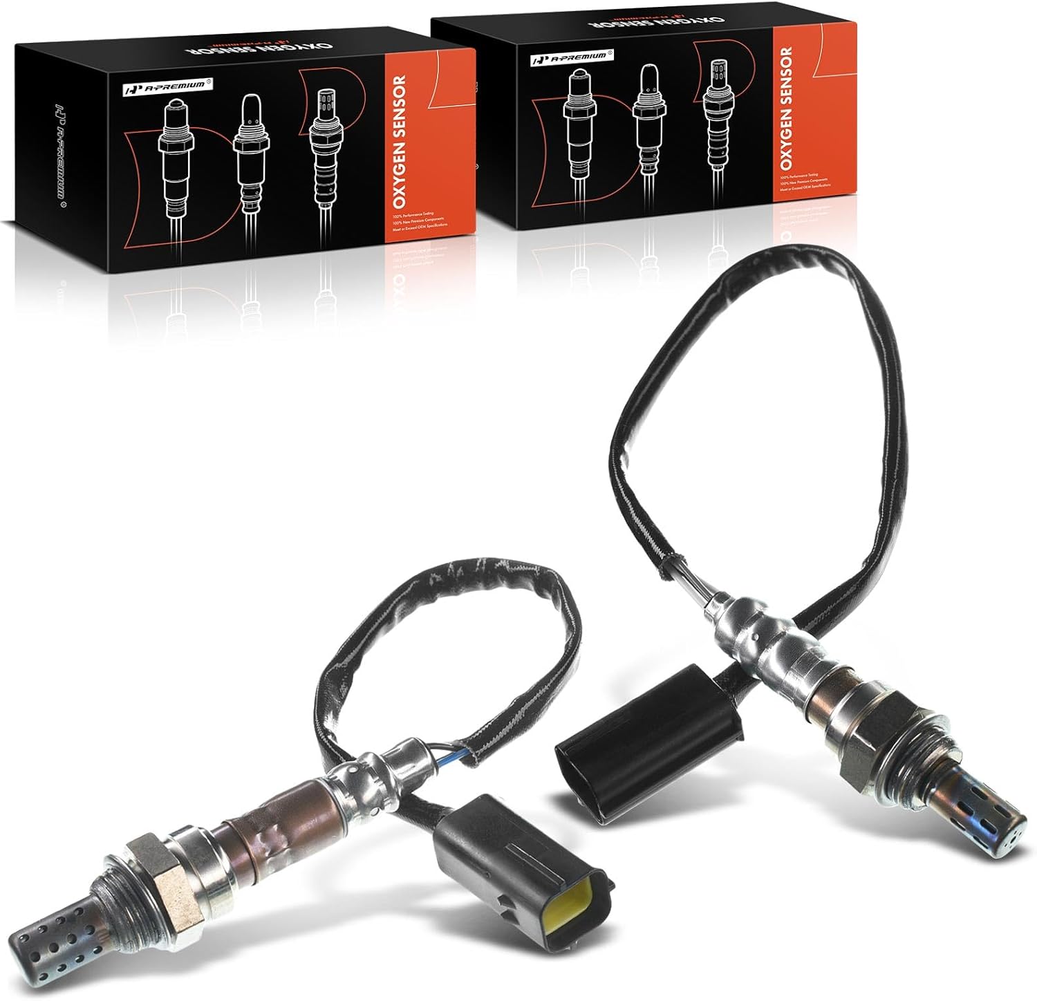 A-Premium O2 Oxygen Sensor Compatible with Mazda MPV 2002 2003 2004 2005 2006 V6 3.0L, Upstream Front and Rear, 2-PC Set, Replace# F32Z9F472B, F62Z9F472HH