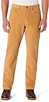 Amazon Essentials Men's Straight Fit 5-Pocket Stretch Corduroy Pants - Comfortable Casual Style