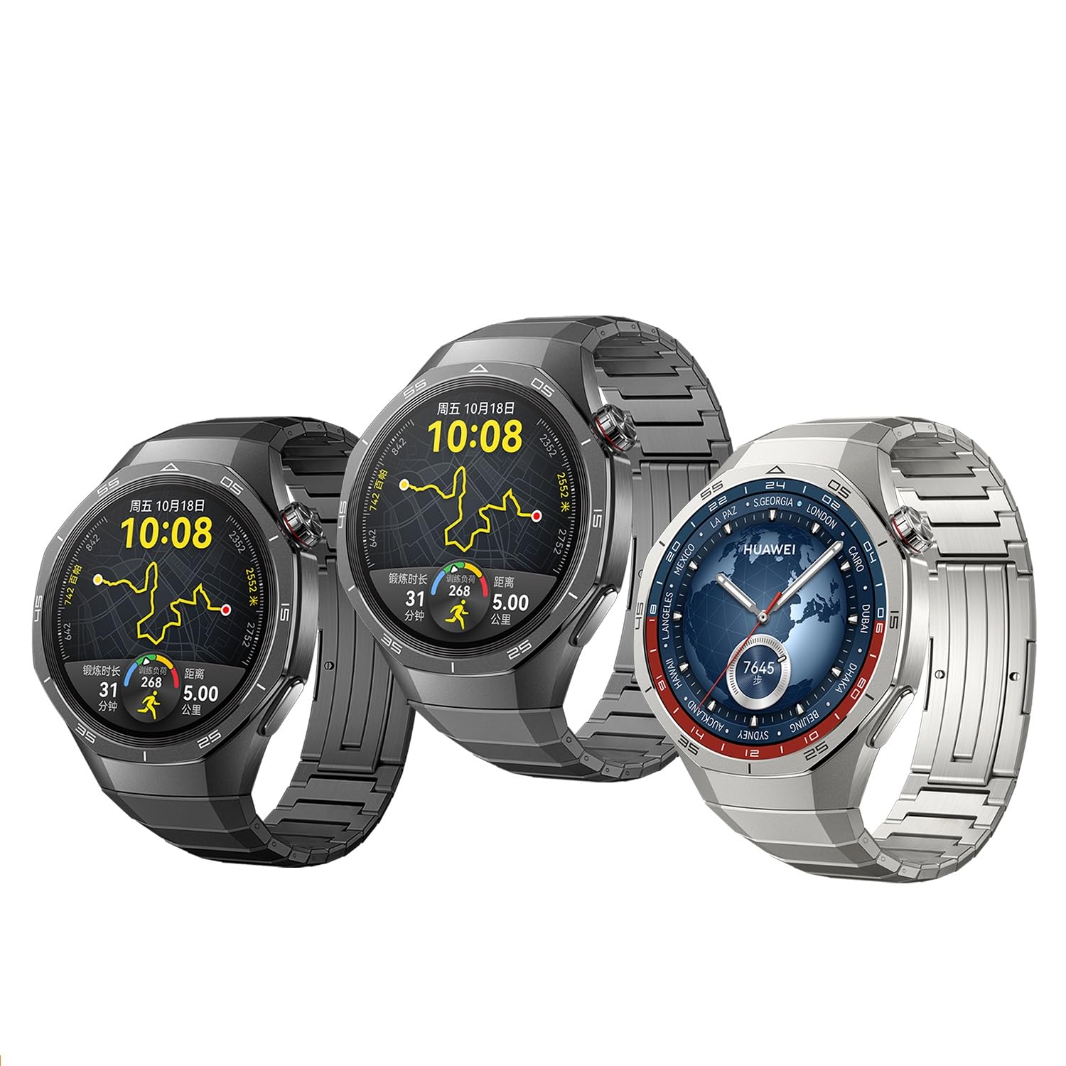 VeveXiao Correa de titanio resistente compatible con Huawei Watch GT 7 Pro/GT 6 Pro/GT 5 Pro de 46 mm, sin huecos, correa de repuesto de metal de aleación de titanio de lujo para hombre