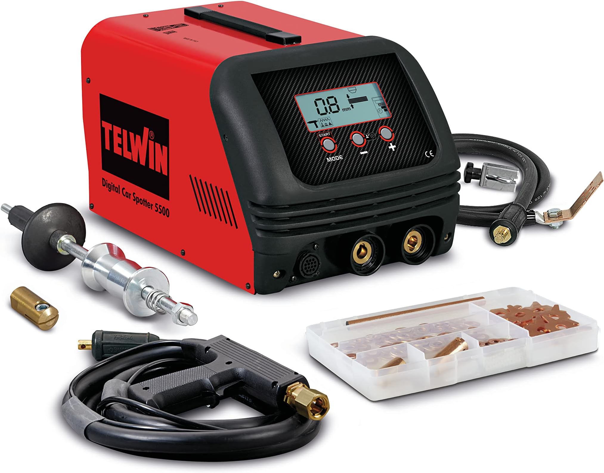 TELWIN 823219 Telwin Model Digital Car Spotter 5500 Spot Welder, 230 V 1ph, 390 mm x 260 mm x 225 mm