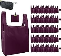 Vista 20 de BeeGreen Bolsas reutilizables para compras, compactas, bonitas, de color sólido, juego de 12 bolsas plegables de reciclaje con cremallera
