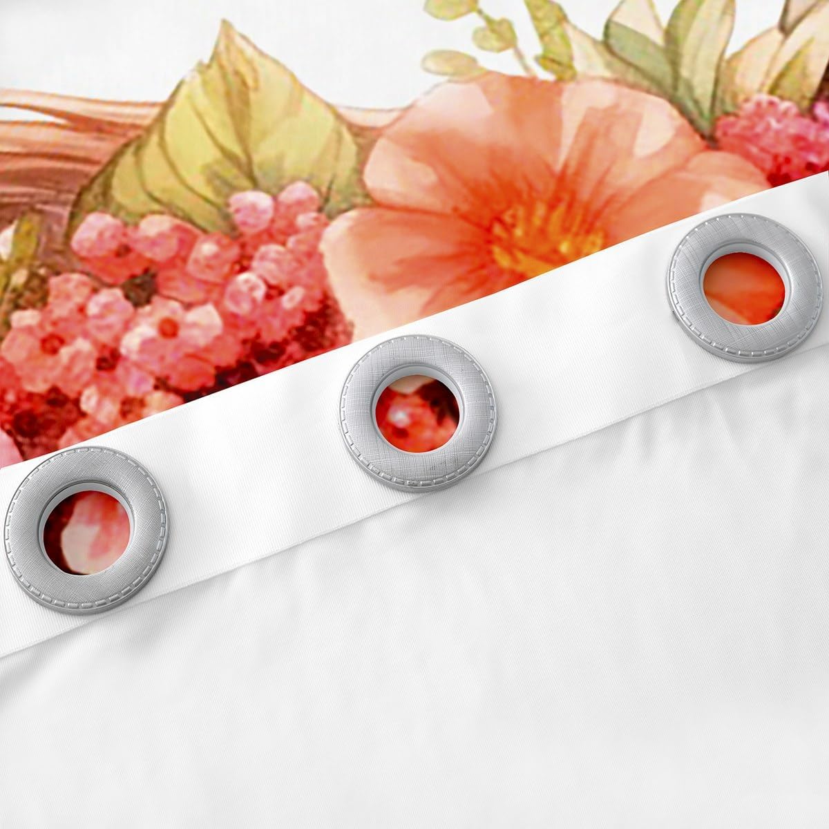 Feelyou Cute Highland Cow Curtains for Living Room (2 Panels, 42 x 63 Inch) Cartoon Animal 30%-50% Blackout Curtains Flower Floral Print Darkening Drapes Farm Zoo Garden Theme Window Treatments