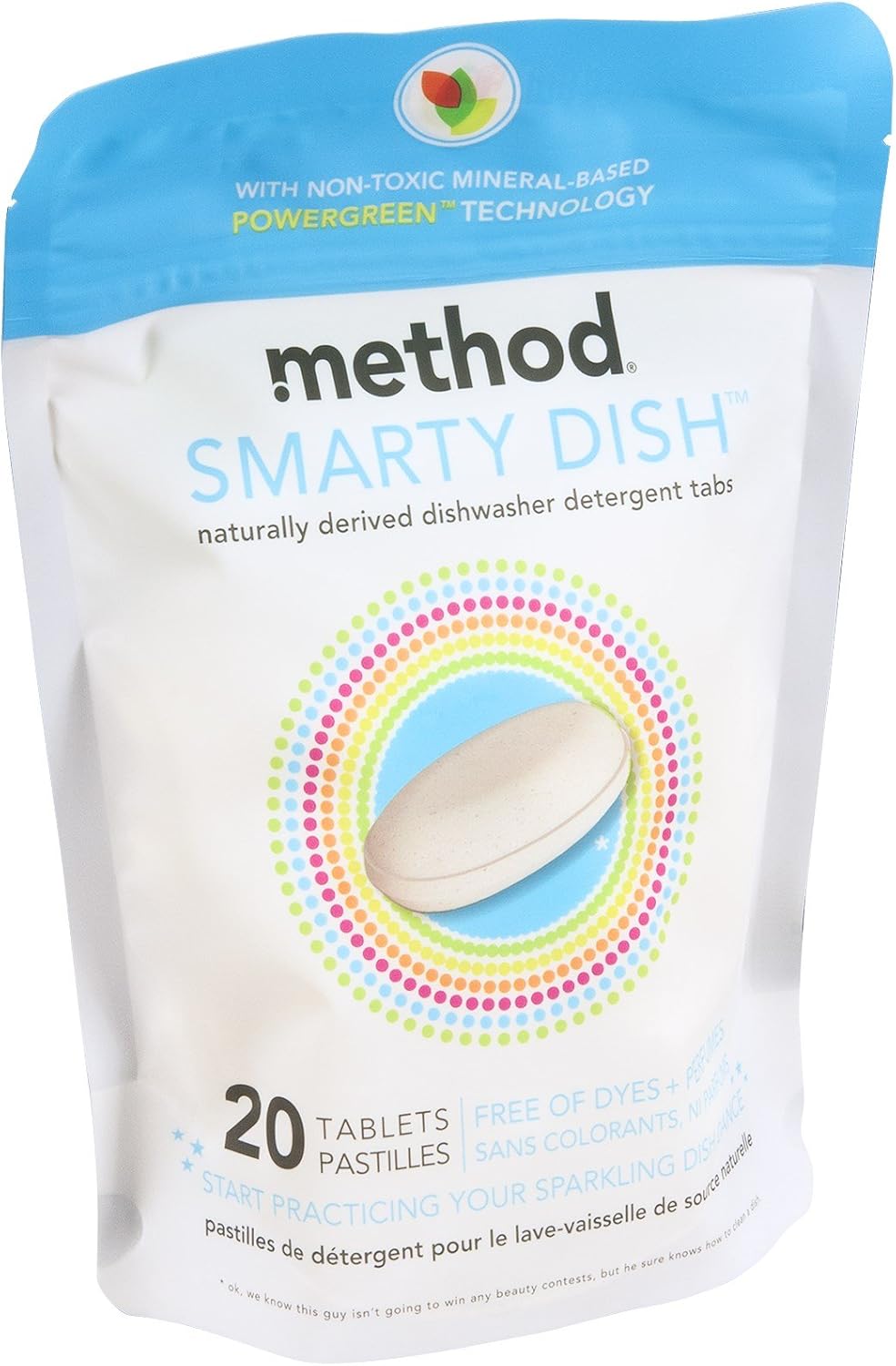Method 00923 Smarty Dish Dishwasher Detergent 20 Count
