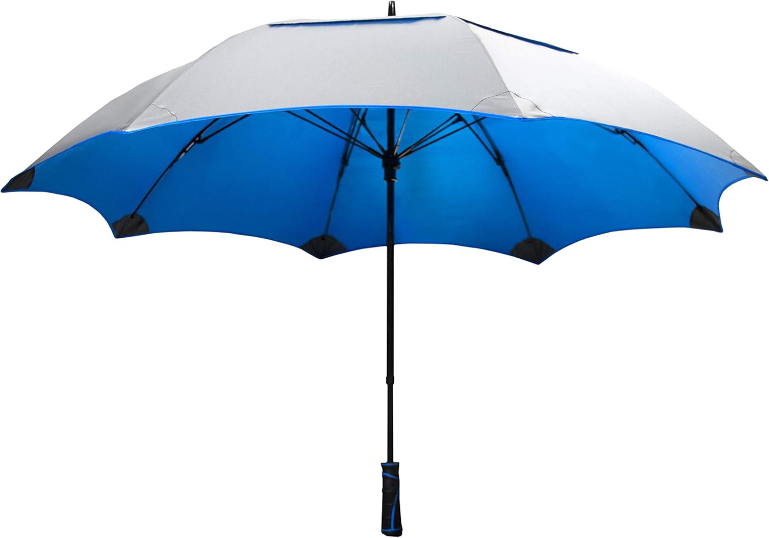 SunTek | Solaire 62 Umbrella | Windproof & Waterproof Umbrellas with Vented Double Canopy | Reflective UV Protection | Large Umbrella for Golf, Sport, & Travel