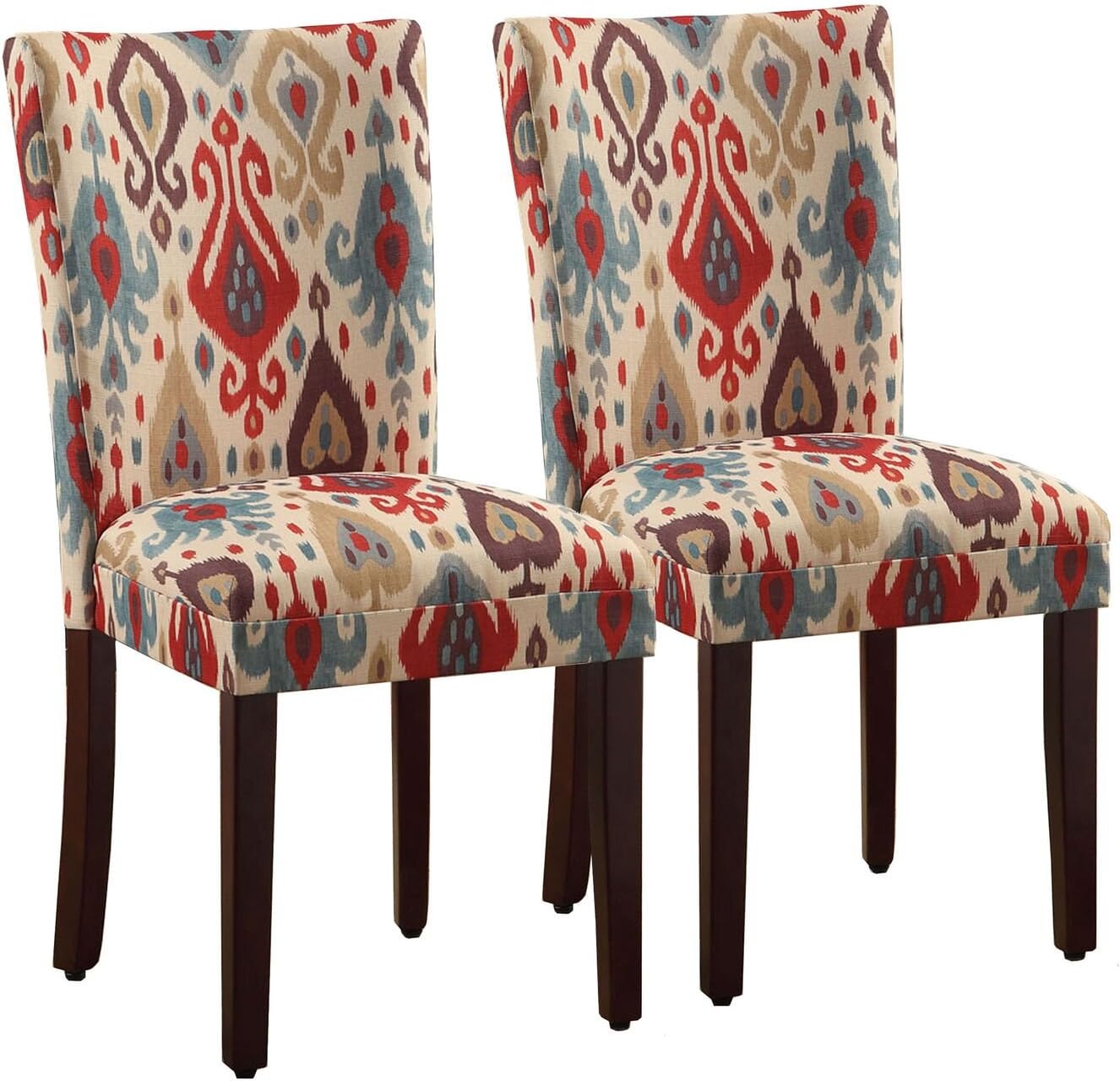 HomePop Parsons Upholstered Accent Dining Chair, Set of 2, Sienna