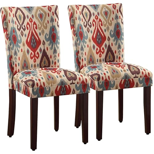 HomePop Parsons Upholstered Accent Dining Chair, Set of 2, Sienna