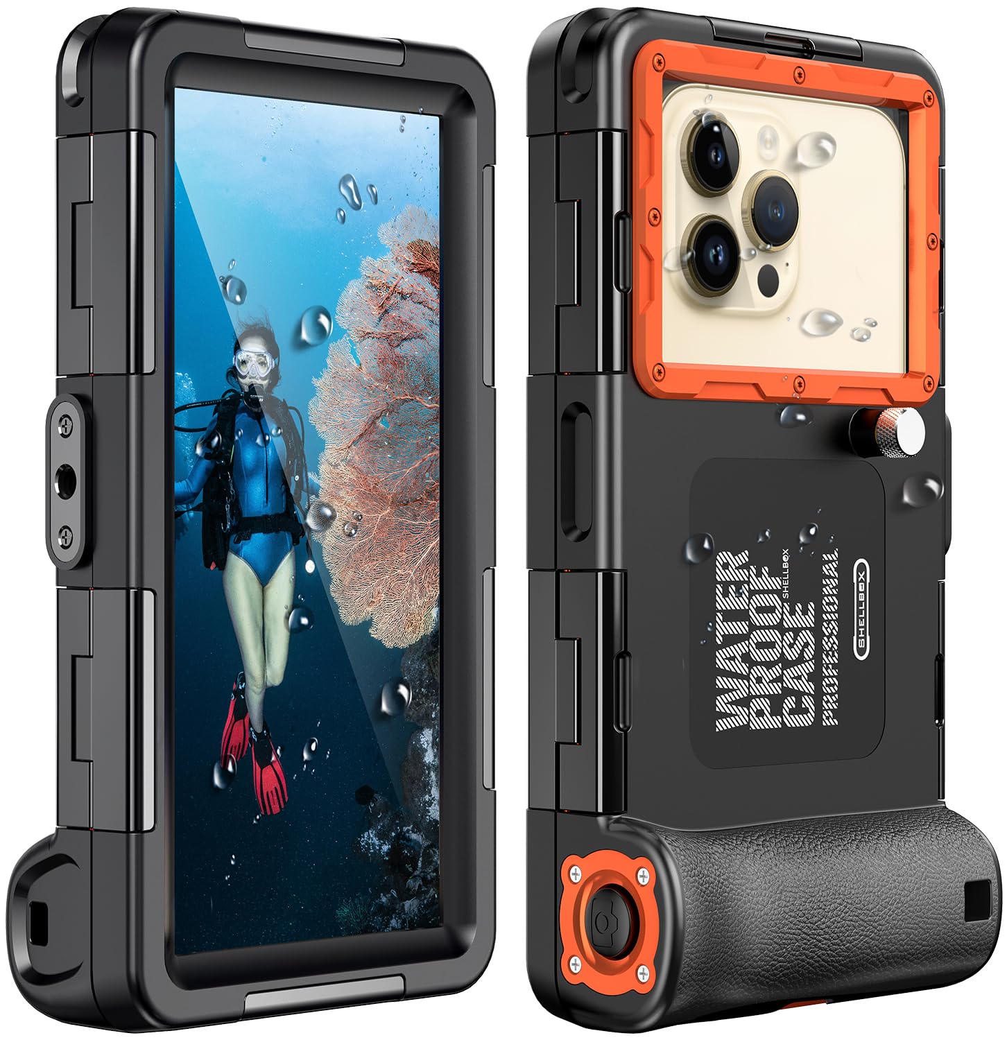 Underwater Snorkeling Diving Phone Case for iPhone Air/17/16e/16/15/14/13/12/11 Pro Max Samsung Galaxy S25/S24/S23/S22，[50ft/15m] Professional Scuba